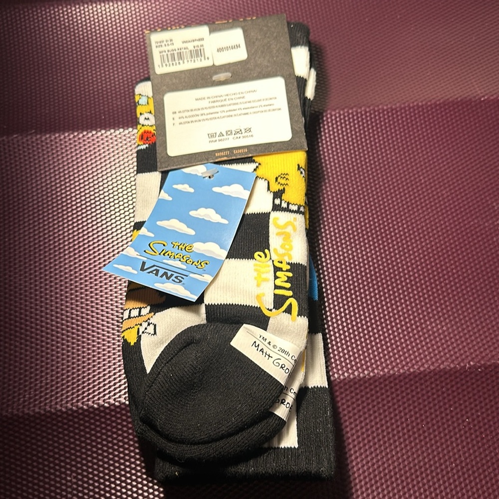 NWT Vans Simpsons Socks - Picture 3 of 6